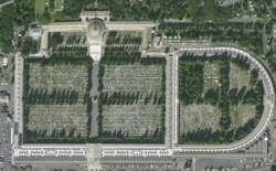 Aerial view of Monumental Cemetery of Staglieno