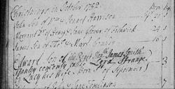 parish register 1752