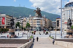 Skopje, capital of North Macedonia