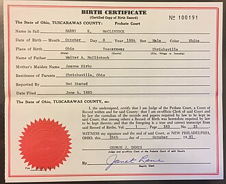 Mac Birth Certificate Ohio