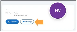 Message on Match profile