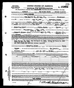 petition for naturalization