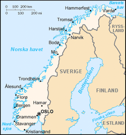 Map of Norway