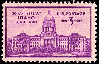 Idaho statehood 1940 US postage stamp