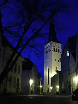 St Olaf's Church was built in medieval Tallinn
