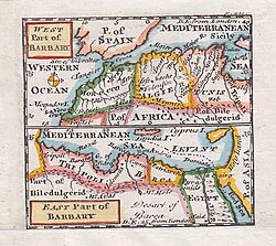 map of North Africa