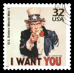 USA Postage Stamp Uncle Sam