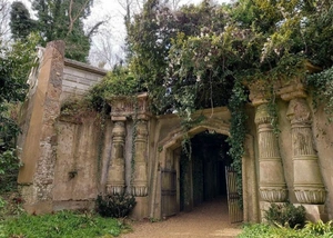 cemetery, gravestones, Highgate Cemetery, London, architecture