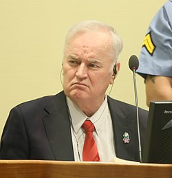 Ratko Mladić on trial for the Bosnian genocide at the Hague
