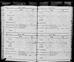 Marriage record of Knud Luxhøj and Ellen Ploug. Odense, March 11, 1934.