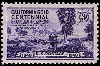 California Gold Rush 1948 US Postage Stamp