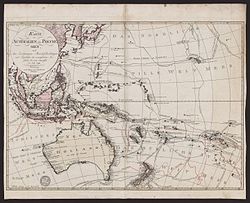 1795 German map of Oceania