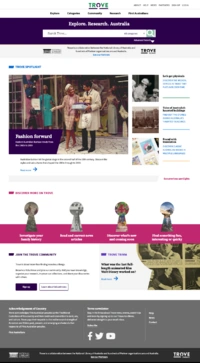 Trove Homepage