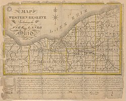 Map of Western Reserve, Ohio 1826