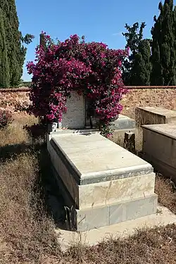 Tomb of Yehuda Menachem Yosef. Jewish section of the Asmara Italian Cemetery, Eritrea.