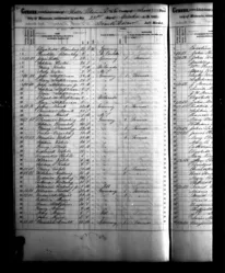 A page from the 1857 Minnesota Territorial Census