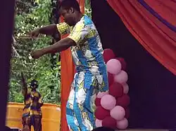 storyteller in Porto-Novo, Benin