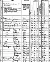 1940 Census Population Schedule sample - Codes