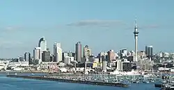 The skyline of Auckland
