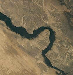 Valley of the Kings and the River Nile, Egypt.