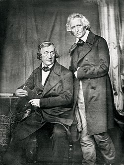 Grimm brothers, known for fairy tales and children's books