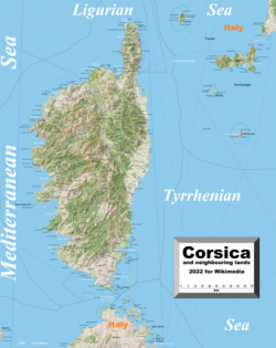 Map of Corsica