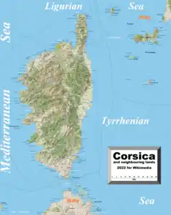 Map of Corsica