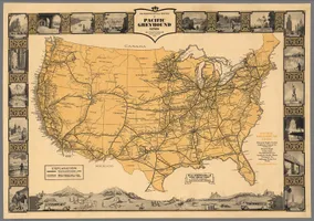 Transcontinental routes of Pacific Greyhound Lines