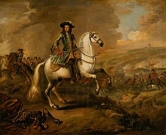 King William III at the battle of the Boyne, 1690