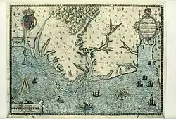 Sixteenth-century English map of North America