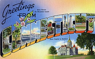 Connecticut postcard