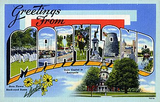 Maryland postcard