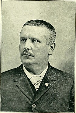 Portrait of Elias F. Seaman, from the book "History of the Fifth West Virginia Cavalry", 1890