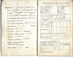 Italian military document