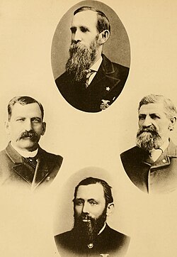 Page of the book "Soldiers and citizens' album of biographical record", 1890