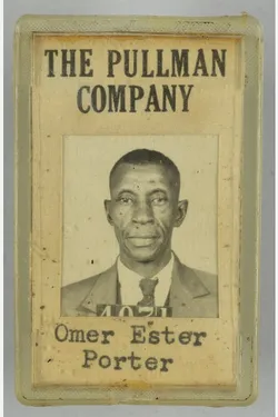 ID tag for Pullman Porter Omer Ester.
