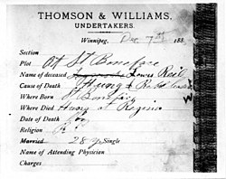 death certificate