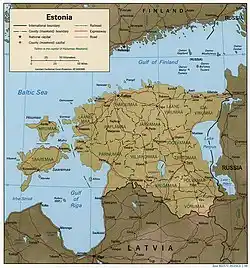 The geography of Estonia