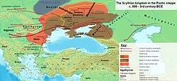 The Scythian Empire in the Pontic Steppe, c. 500 BCE