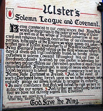 'Ulster Covenant' mural