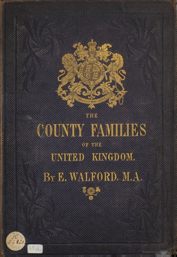 Cover of "The county Families of the United Kingdom"