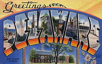 Delaware postcard