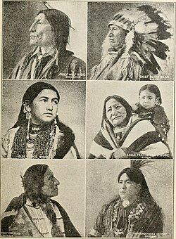Picture of Sioux, Cheyenne, Arapahoe, Omaha and Winnebago people on "History of Nebraska from the earliest explorations of the trans-Mississippi region"