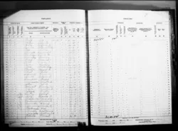 A page from the 1925 Kansas State Census