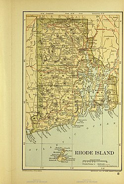 Map of Rhode Island