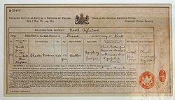 Death certificate