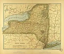 New York State historical map