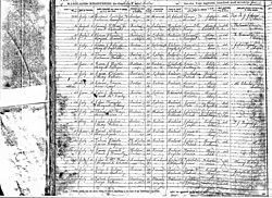 Marriage record of James T. Norton and Mary Fallon. 20 July 1875