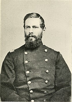 Picture of lieutenant colonel Joseph Messer Clough, from the book "History of the Eighteenth New Hampshire Volunteers, 1864-5", 1904