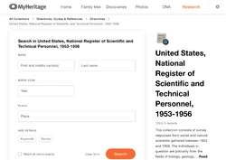 Records in this collection may contain year of birth, place of employment, and subject of the individual’s highest earned degree.